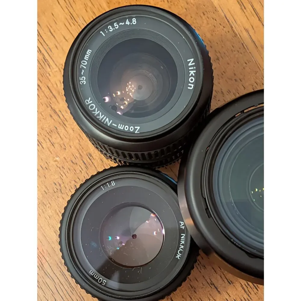 Nikon N65 35mm Film Camer, Lens, Case. Strap